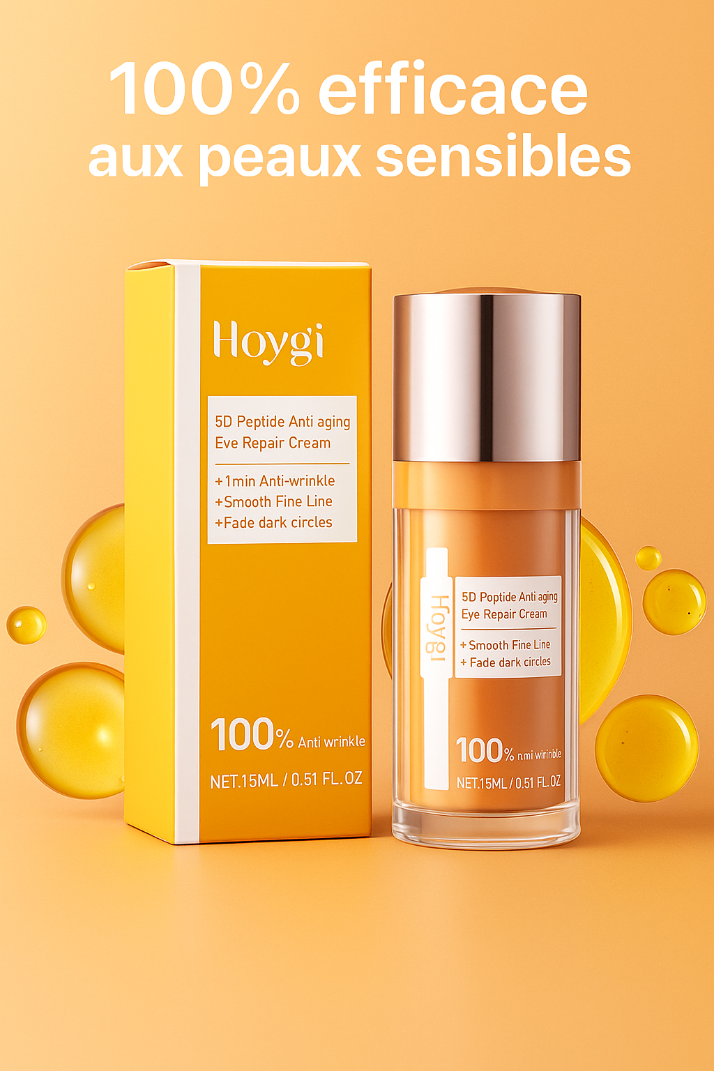 traitement des cernes et des rides, soins des yeux hydratants et raffermissants