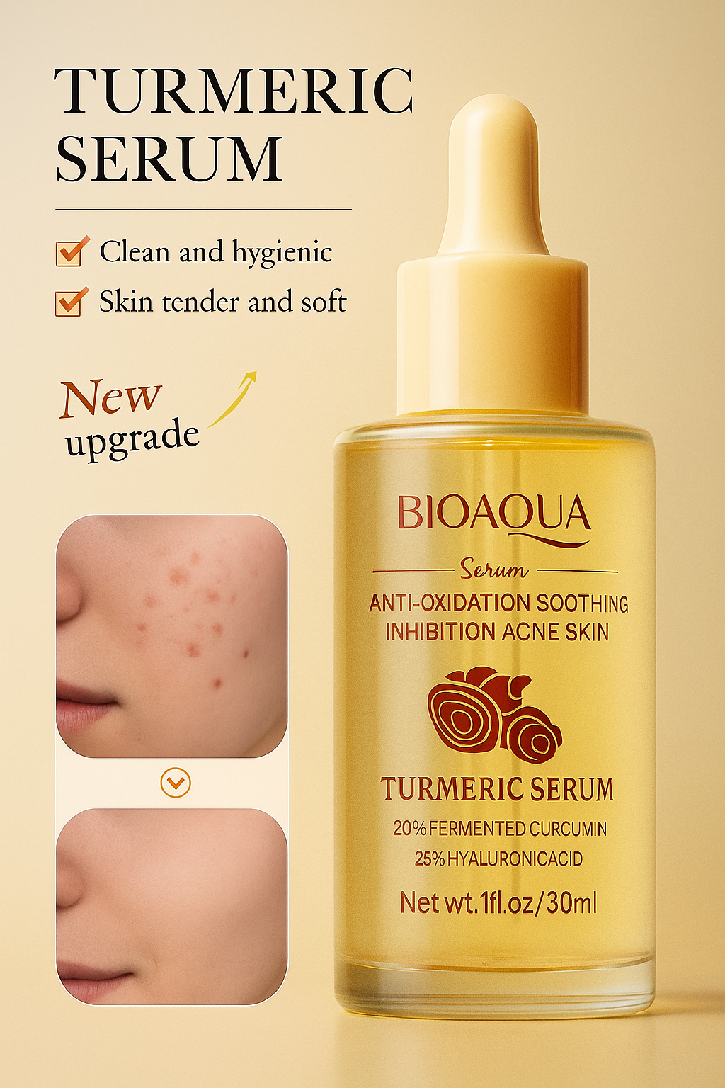 Sérum hydratant acné 

-Crème soins pour le visage

(MAISON LUMIÈRE)